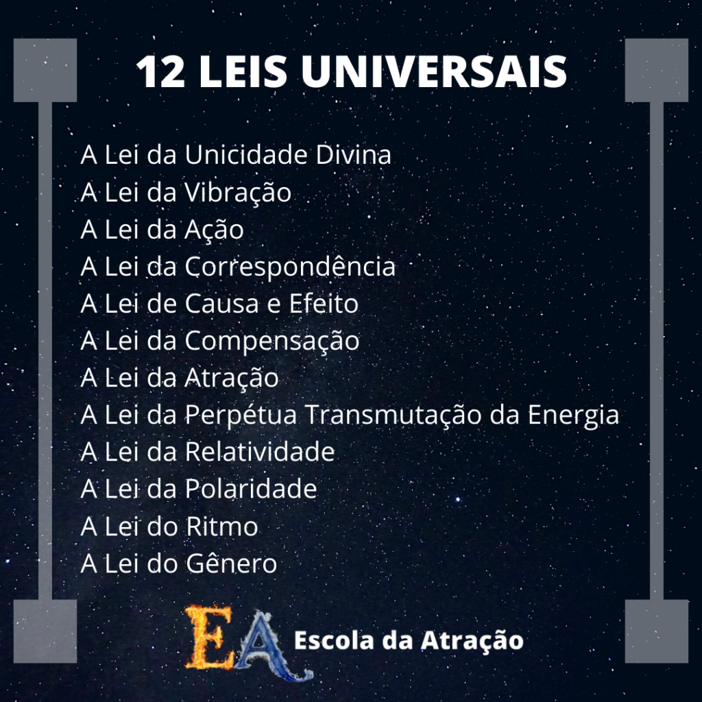 12 LEIS UNIVERSAIS 1 1024x1024 - Porque a Lei da Atração Não Funciona? 7 Motivos